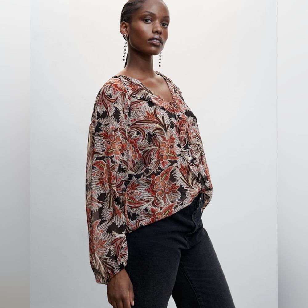 MANGO Printed blouse - Picture 5 of 5